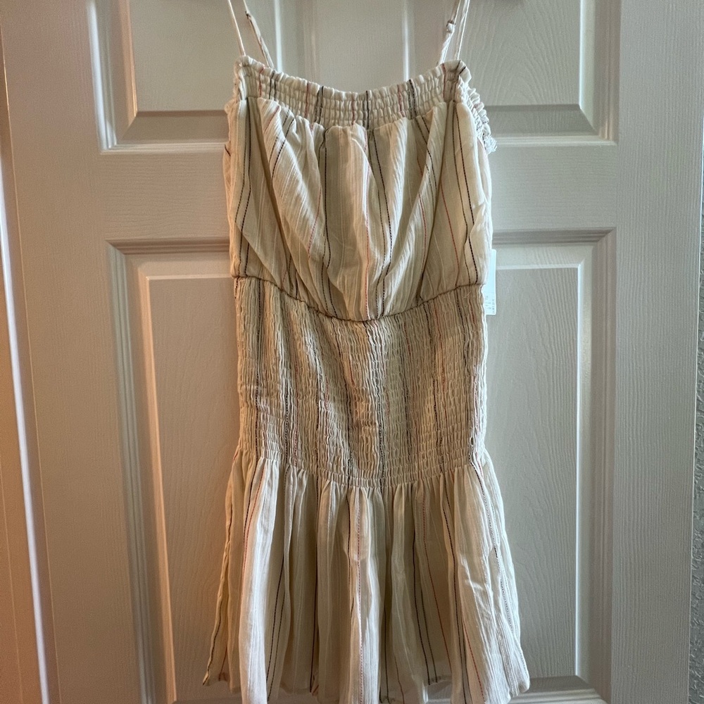 Lush Striped Smocked Mini Dress